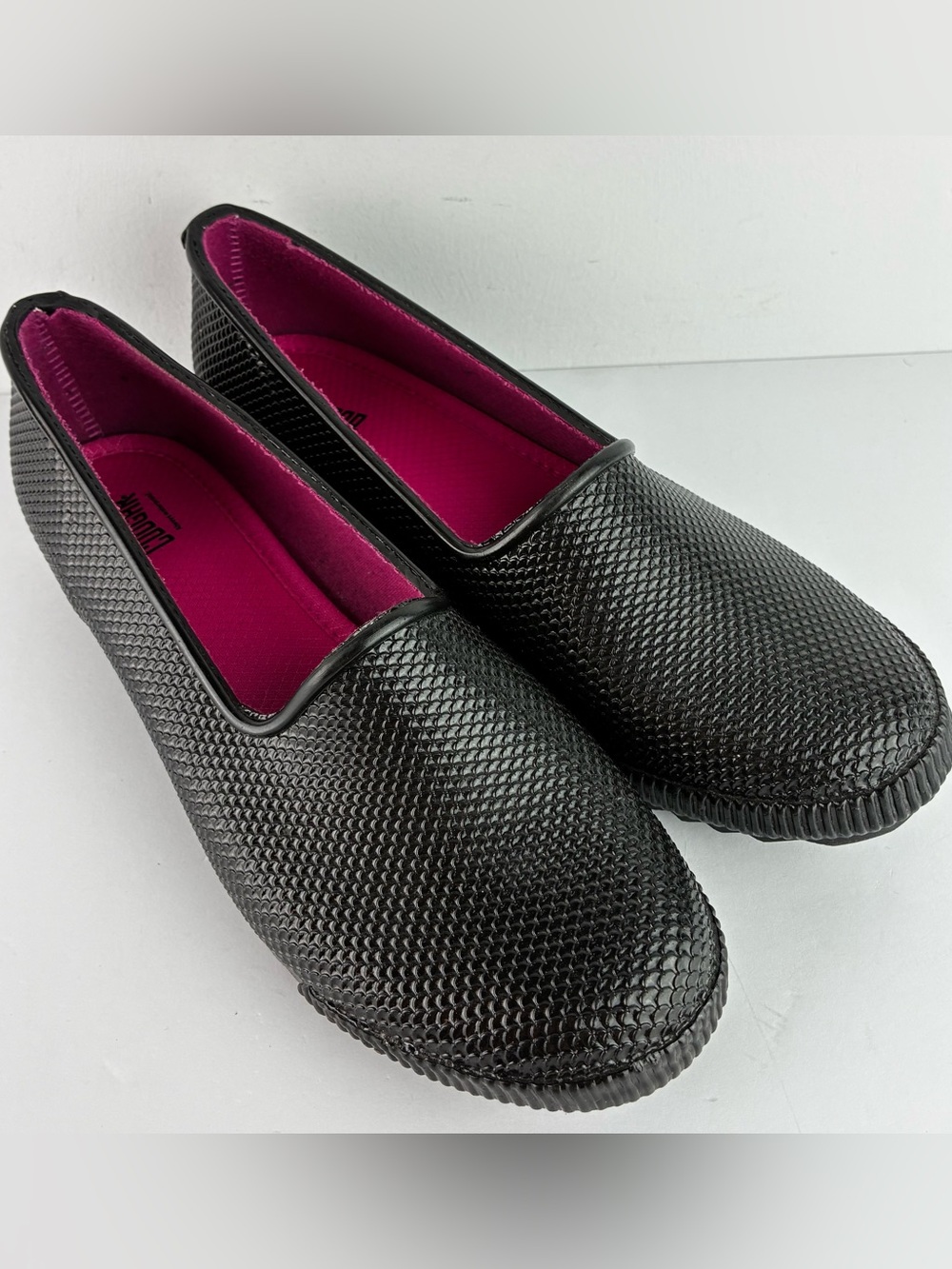Cougar Ruby Black Rubber Waterproof Loafers